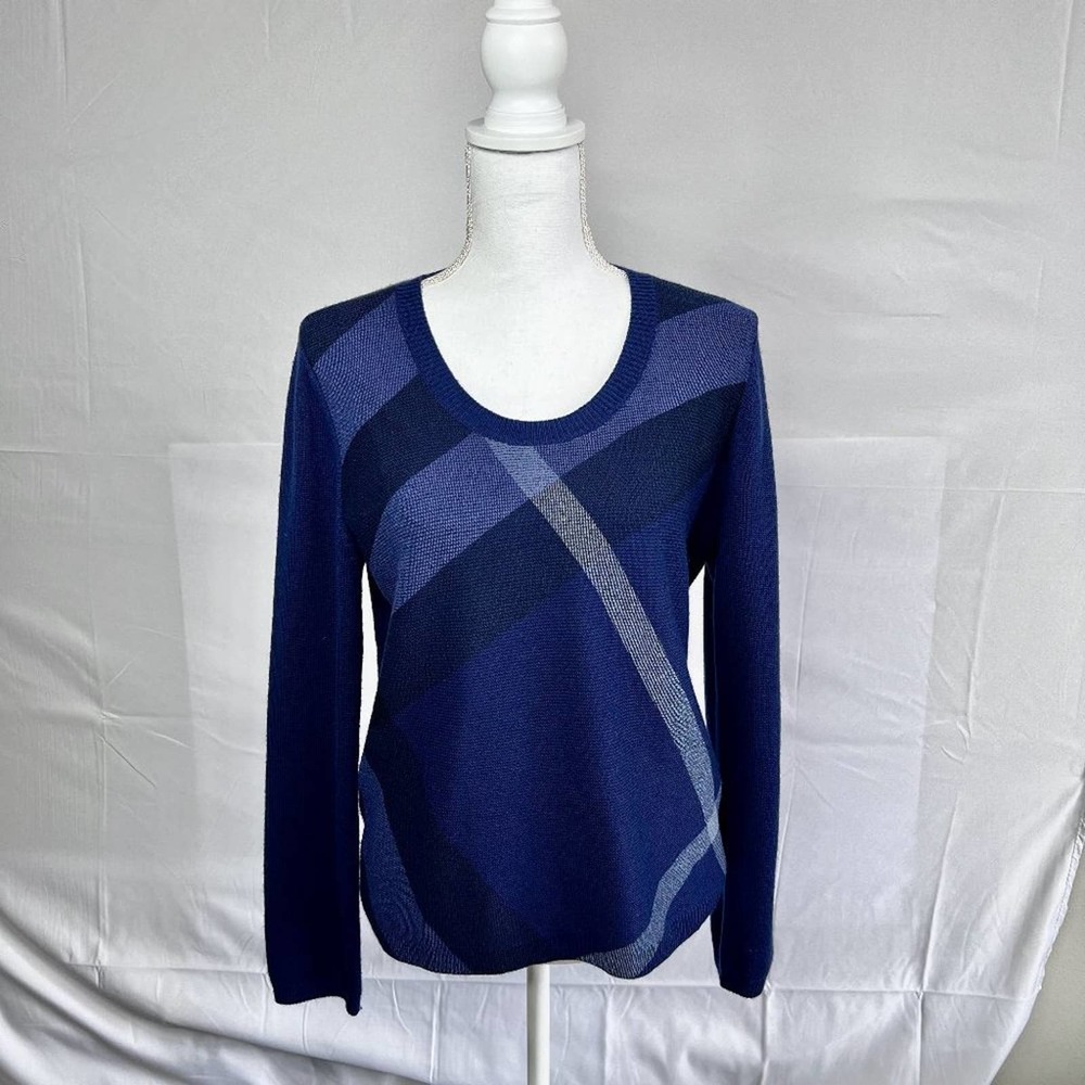 Burberry Brit Wool Cashmere Plaid Sweater